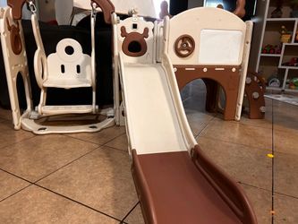 Kids slide n swing