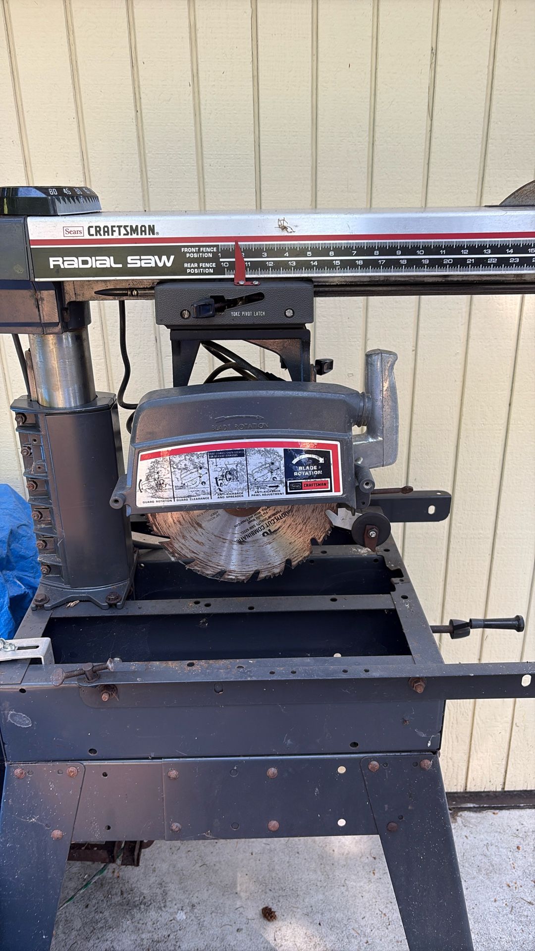 Craftsman 10” Radial Saw