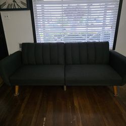 DARK BLUE - FUTON / COUCH  - GOOD CONDITION 