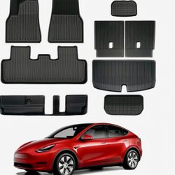Tesla Model Y Floor Mats 7 Seater FULL SET