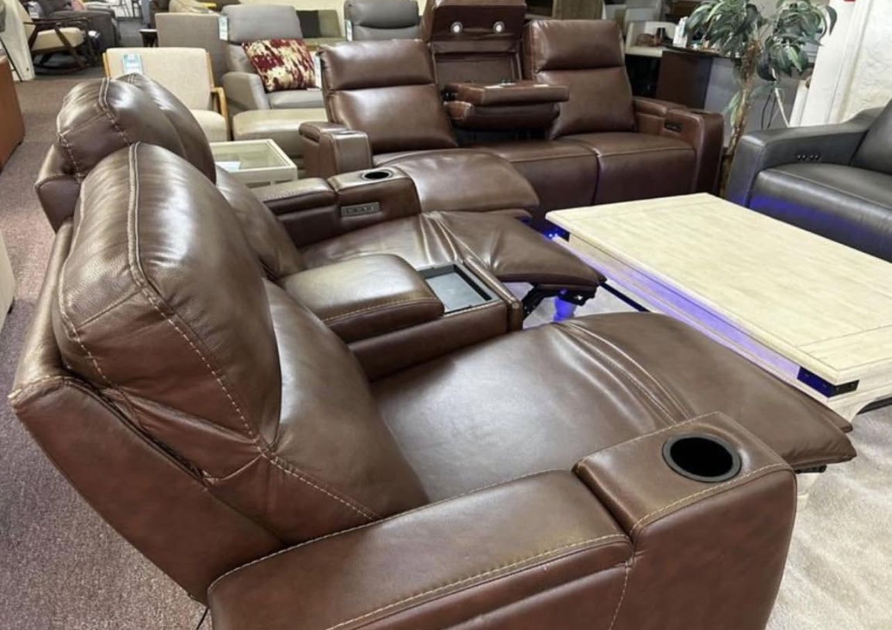 Furniture- 20% PRICE DROP Zero Gravity Power Recliner Sofa- Greymel