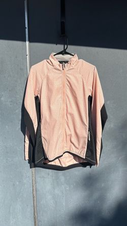 Women's reflective Pink/Black Full-Zip Spring/Fall Cycling Jacket