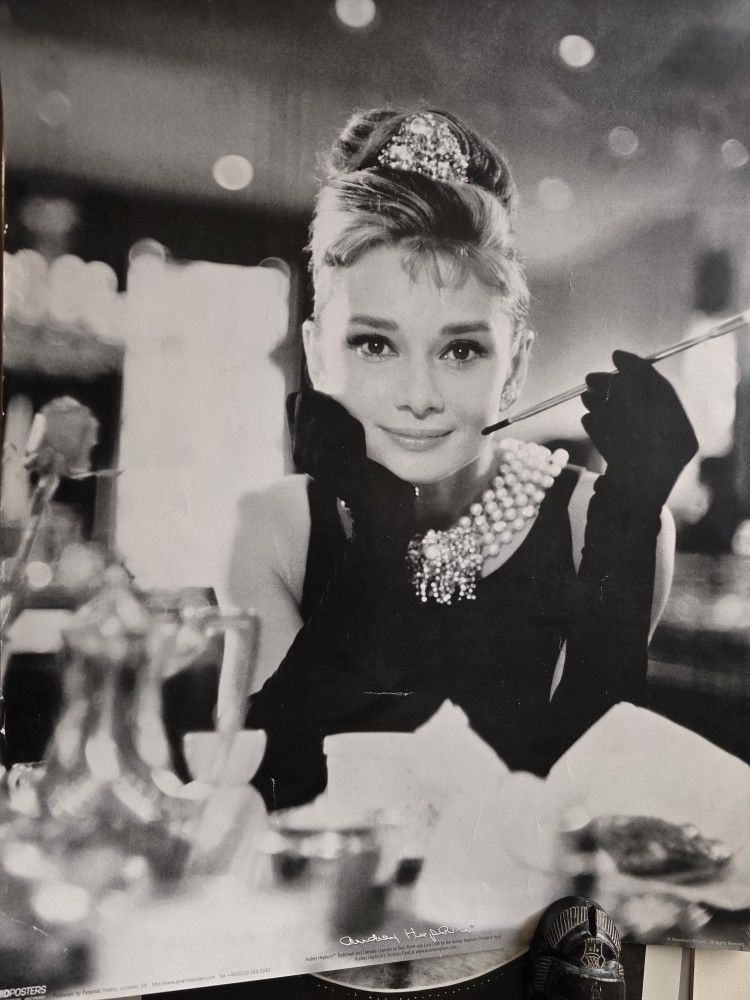 Audrey Hepburn Breakfast At Tiffany's Poster 15 3/4x 19 1/2" by Pyramid Posters, Leicester U.K. Edition MPP 50056