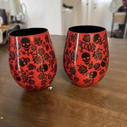 Skull Wine Tumblers