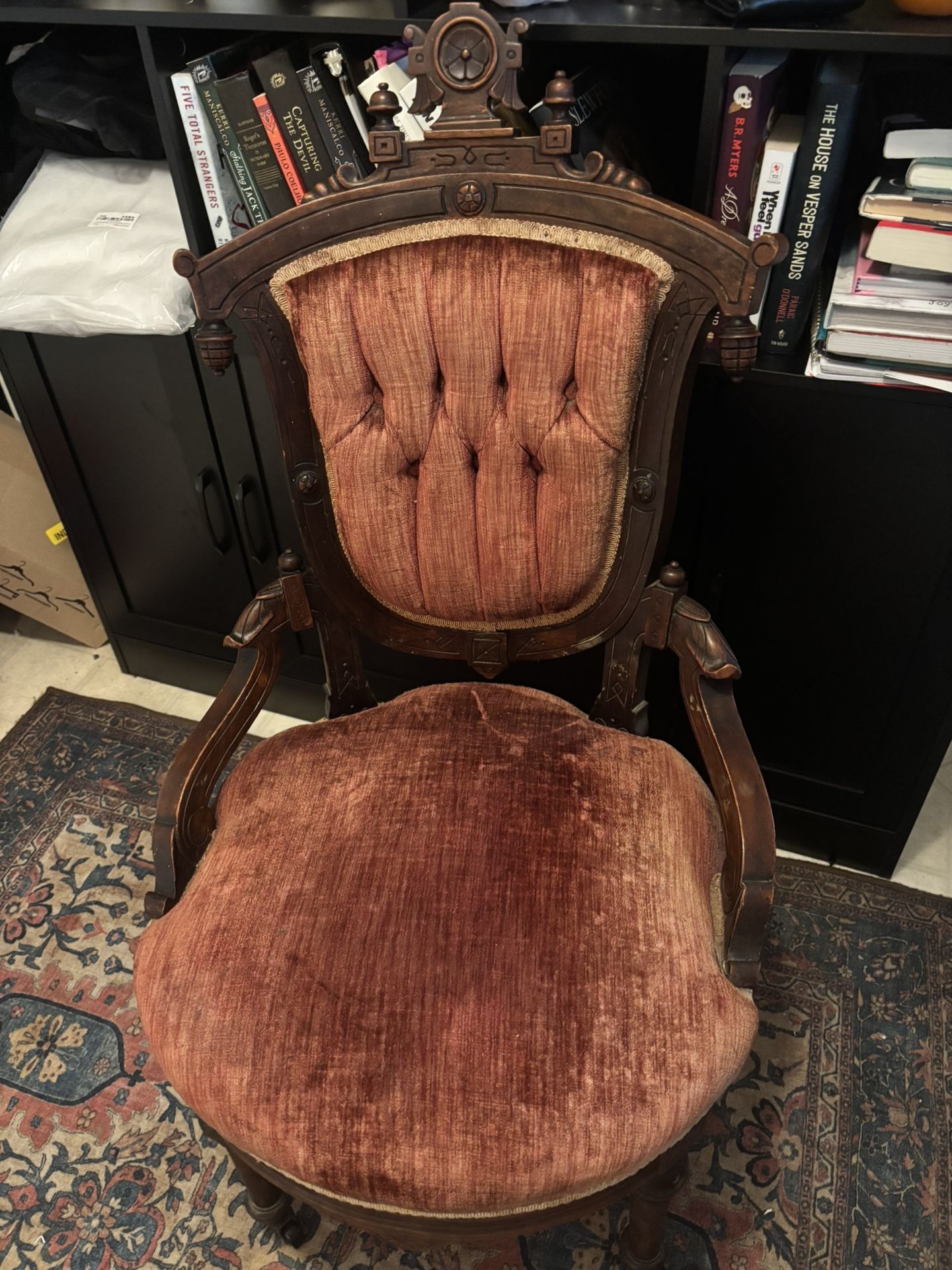 Circa 1850 Antique Side Chair. Near Perfect Condition.