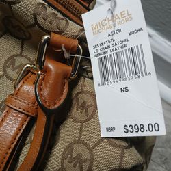 Michael Kors Genuine Leather Satchel 