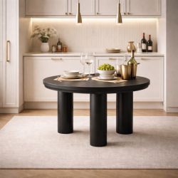 Moe’s Home Rocca Round Dining Table – Black