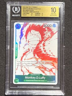 Monkey D Luffy OP07-033 One Piece 3rd Anniversary Treasure Campaign BGS 10 PRISTINE