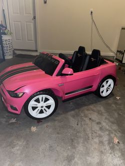 Have a 12V Ford Mustang GT Ride Barbie car