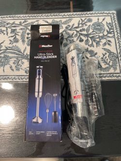MuellerLiving Ultra-Stick Immersion Hand Blender, 500W Heavy Duty Motor, 8-Speed Turbo NEW