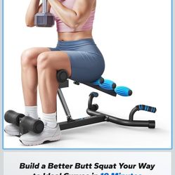 Deep Squat Machine for Women, Adjustable Glutes Trainer Machine, Core & Leg Exercise, Push Up Board Workout Equipment at Home Gym