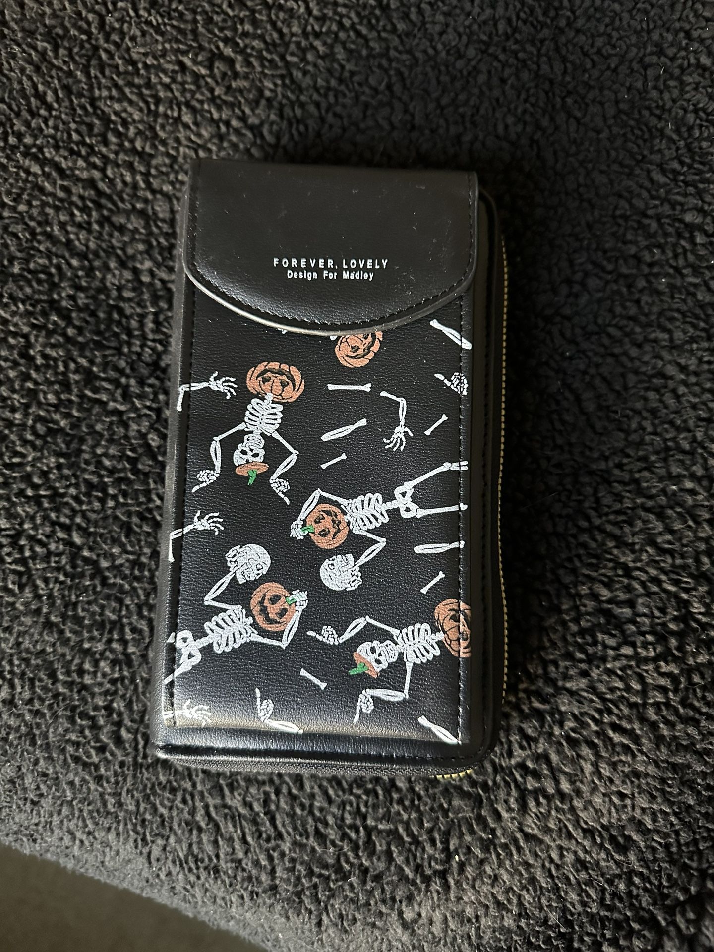 Halloween Skeleton Wallet/Phone Holder