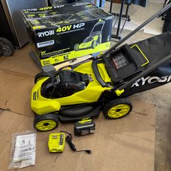 RYOBI 40V HP Brushless 20 in. Cordless Electric Battery Walk Behind Self-Propelled Lawn Mower with 6.0 Ah Battery and Charger