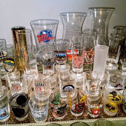Lot Of 43 Assorted Shot Glasses. * New