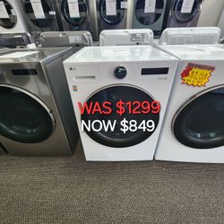 5.0 Cu. Ft. Stackable Smart Front Load Washer In White With Ai Digital Dial, Steam And Turbo Wash