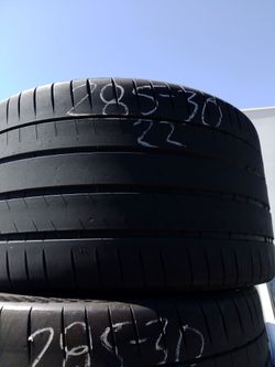 Michelin used tires 285/30/22
