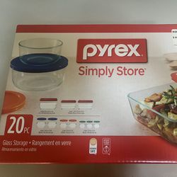 New Pyrex 20 Pc Storage Set