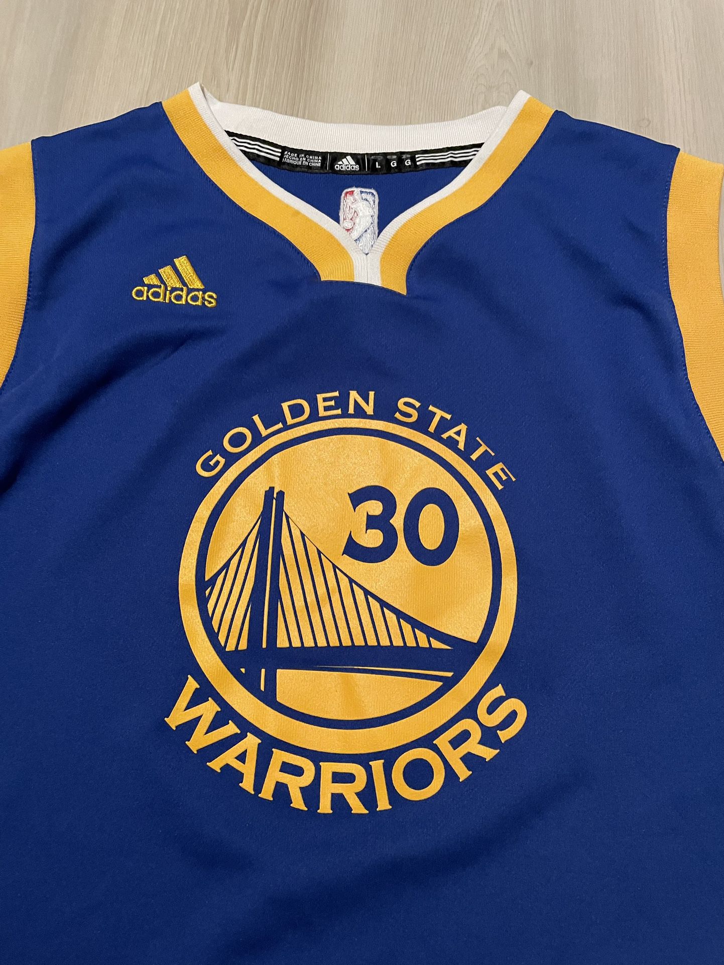 Steph Curry Golden State Warriors Adidas NBA Basketball Shirt - Kids Youth  Large