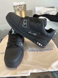 Louis Vuitton LV Trainer Black Wool 1A9AFM 