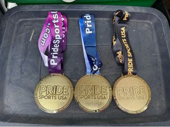Lot Of 3 Large Pride Sports Medals