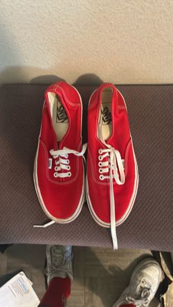 Vans red us men 9.0