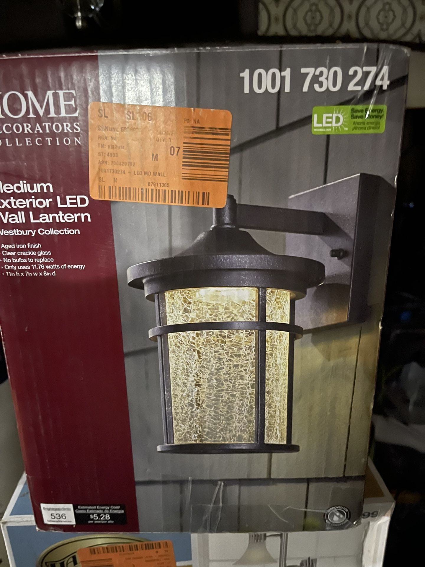 Exterior Wall Lantern New In Box