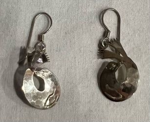 Silver Seal Earrings ( Cash only)
