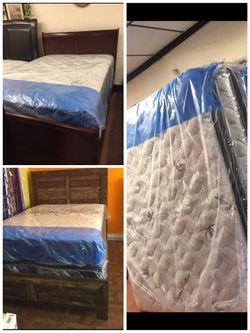 FULL size NEW beds with mattressess included////Camas NUEVAS con colchones incluidos.