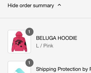 Sp5der PINK BELUGA HOODIE SIZE L (AUTHENTIC) 