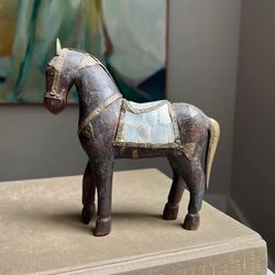 Small Antique Wood Horse H6 1/2” ( firm on price )