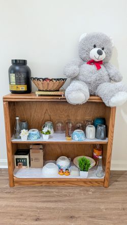 Wooden Bookshelf 3-Tier Storage Shelf