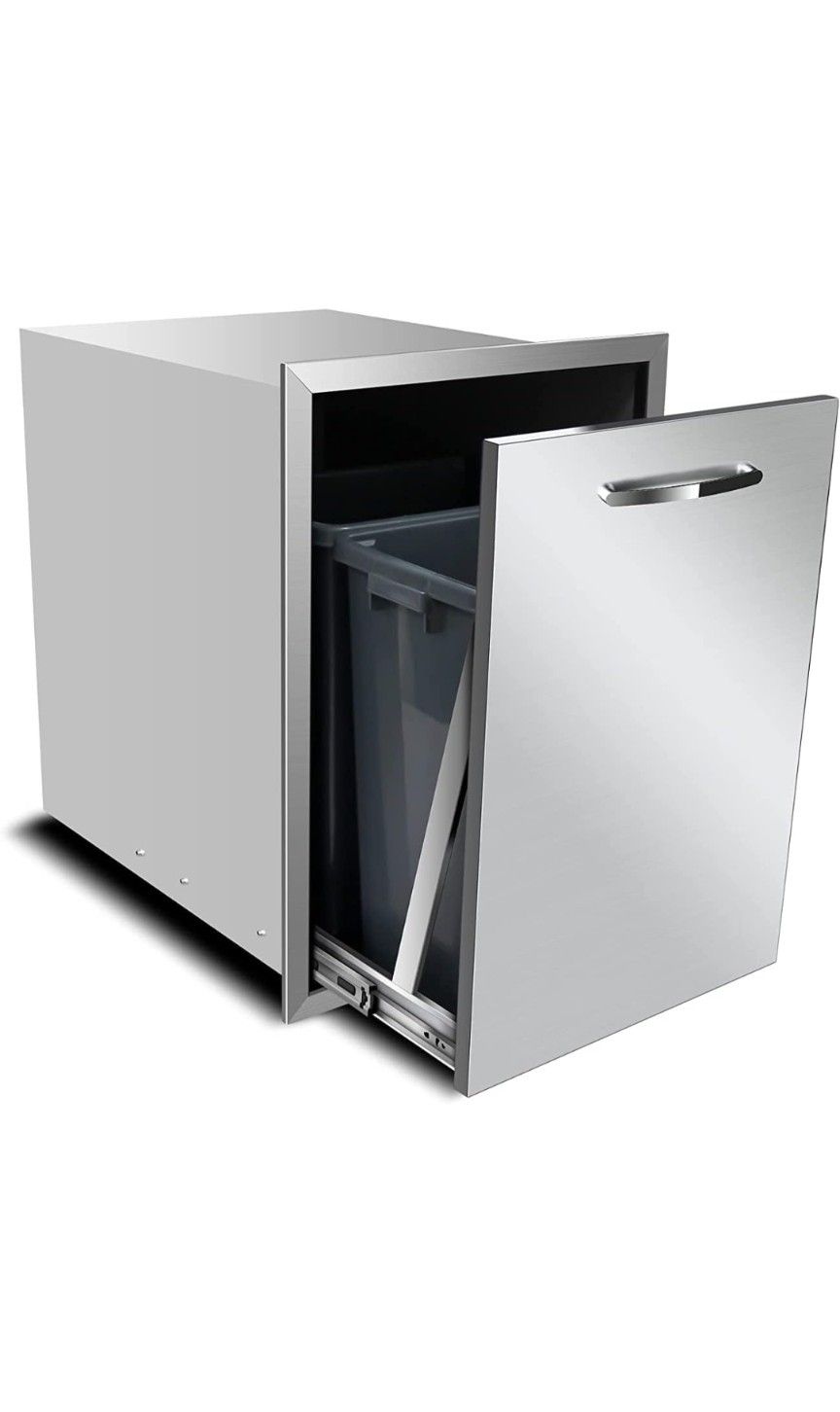 Pull-Out Double Trash Drawer