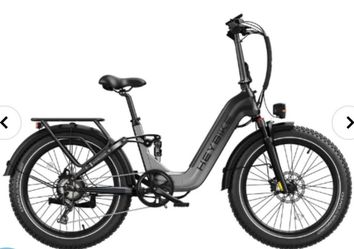 Heybike horizon 24inch foldable electric bicycle 1400w peak motor 28MPH max speed 45miles max range