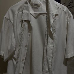 Tommy Bahama Original Fit XL Silk Cotton Short Sleeve Camp Shirt Button Up