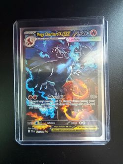 Mega charizard ex Pokemon trading card
