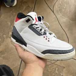 Jordan 3 Fire Red Denim 