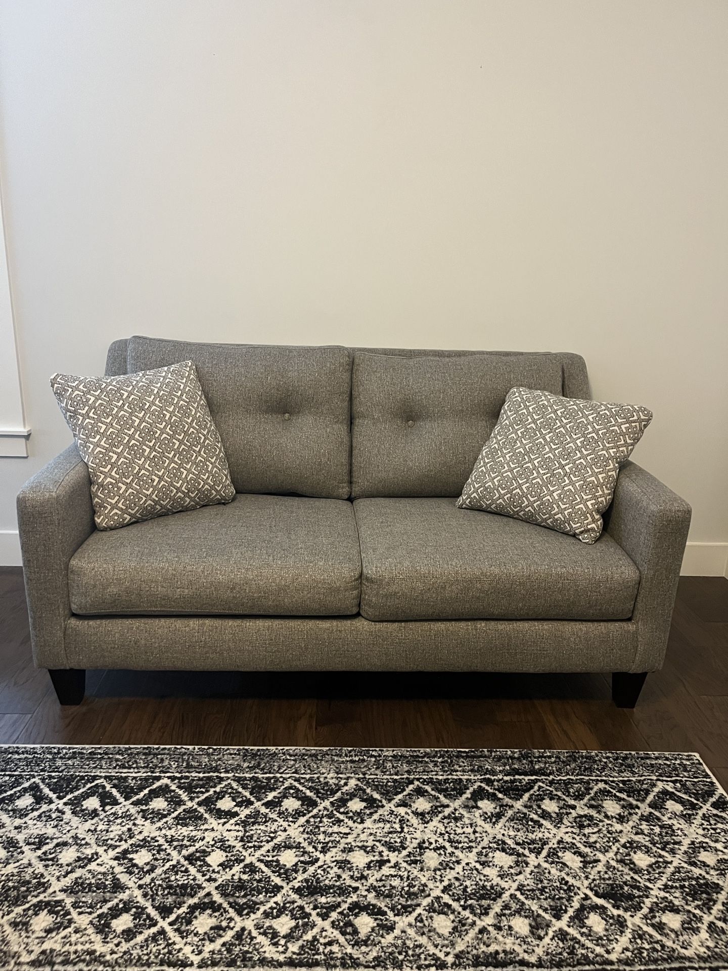 Immaculate Gray Loveseat