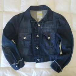 Charlotte Russe Cropped Denim Jacket, Size Small!