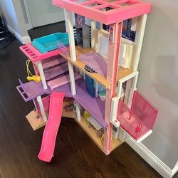 Barbie Dreamhouse 3-Story Dollhouse Playset with Pool & Slide