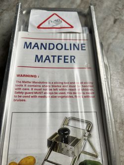 Matfer 215000 Matfer Mandoline With Pusher Straight And Serrated