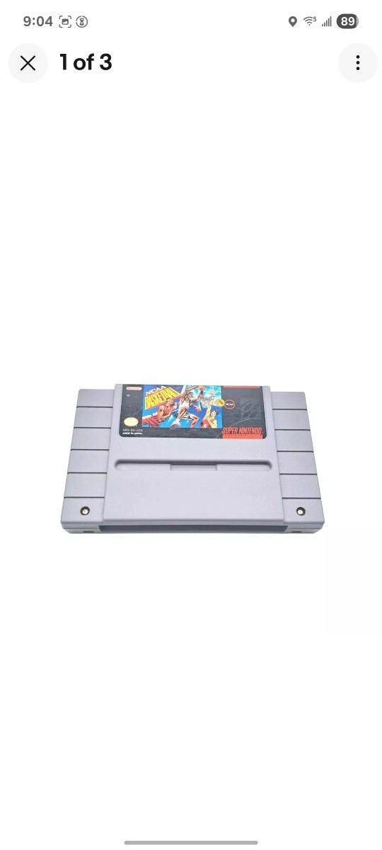 NCAA Basketball Nintendo SNES Game