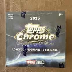2025 TOPPS MARVEL STUDIOS CHROME SAPPHIRE EDITION HOBBY BOX
