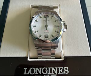 Longines Conquest V.H.P. 43mm Silver Dial Steel Men's Watch