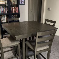 Dining table with four chairs