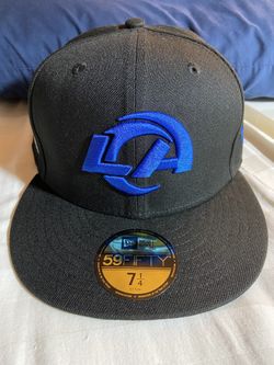 Rams Black Super Bowl LVI Champions Hat size 7 1/4