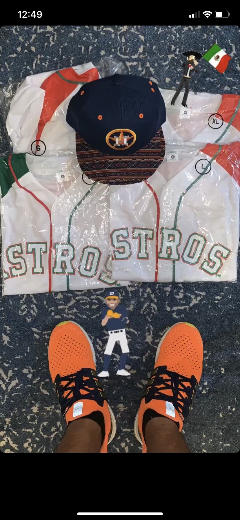 Houston Astros Mexico Hispanic Heritage Jersey and Hat for Sale in