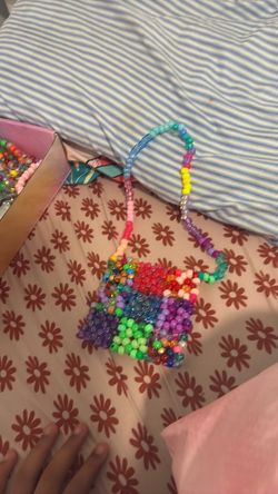 Kandi rainbow square bag