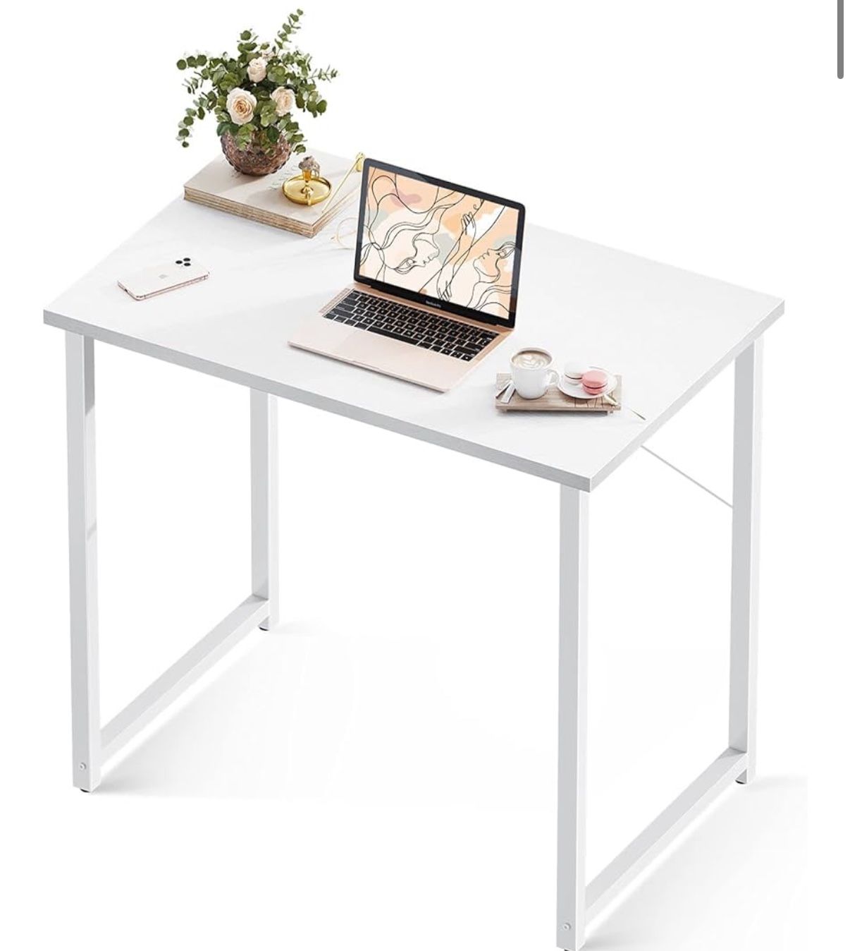 White Modern 31inch Desk