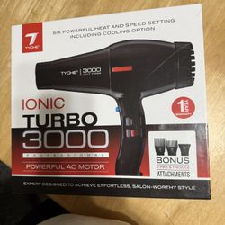 Tyche Ionic Turbo Jet 3000 Hair Dryer