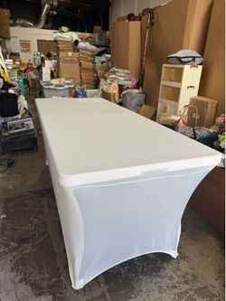 6-Foot Elegant Spandex Table Cover